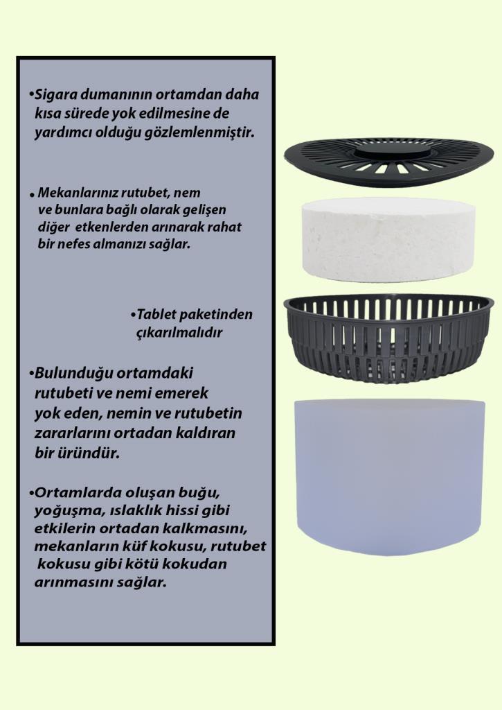 4 Adet 500GR - LAVANTA - Nem Alıcılı Ve Rutubet Giderici Aparat Üçgen (TABLET DAHİL) - Resim 2