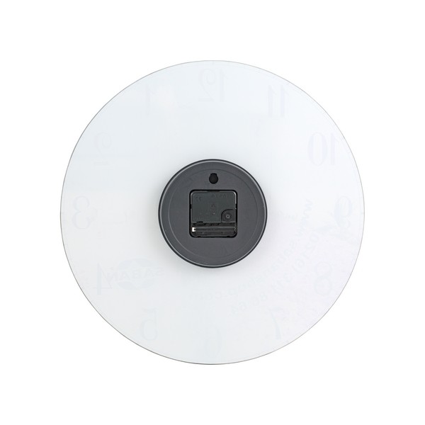 Modern Dekoratif Sessiz Akar Duvar Saati - Temperli Cam 37 cm HS001 - Resim 2