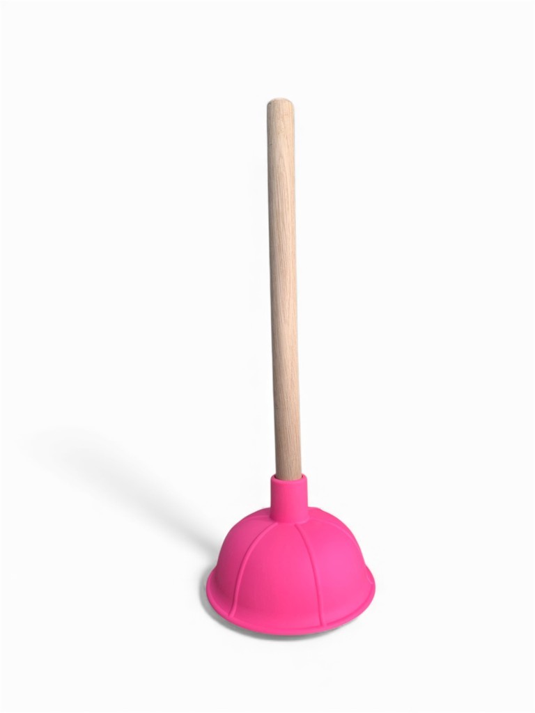 Pembe - Klozet, Banyo ve Lavabo Gider Açma Pompası - Resim 1