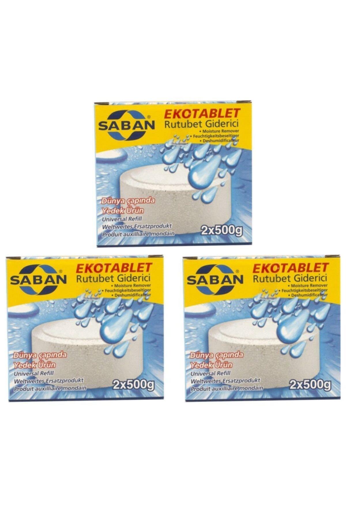 3 Adet 2x500Gr - NATUREL - Nem Alıcı Rutubet Giderici Yedek Tablet - Resim 1