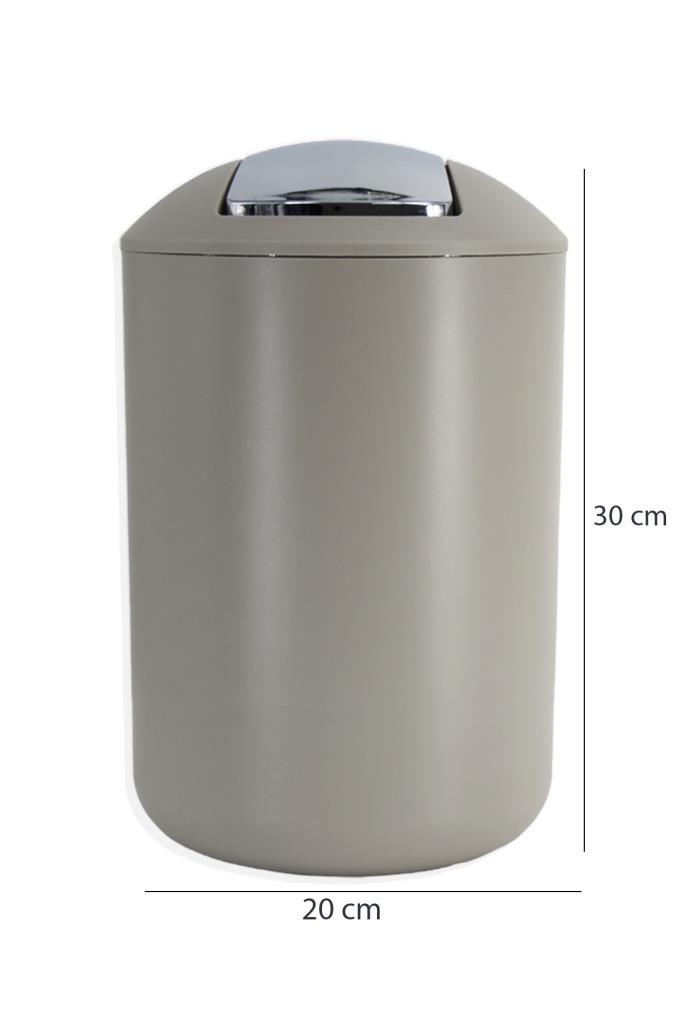 Bej, Çöp Kovası 6,4 Litre - Brasil Model - Resim 1