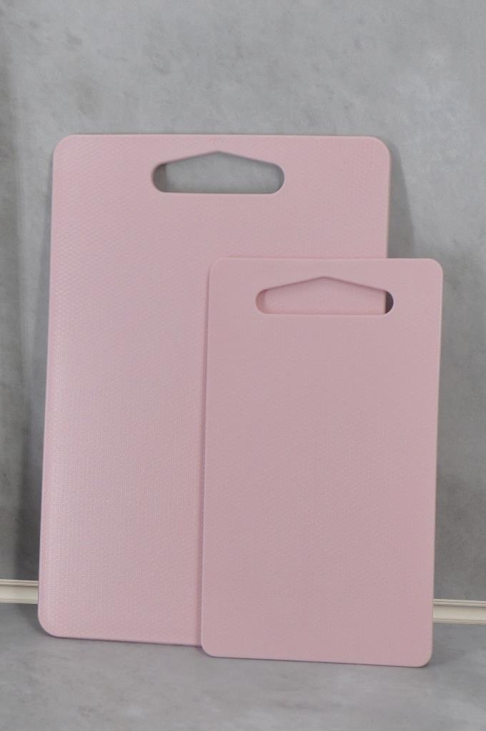 Kesme Tahtası Plastik 2'li Pembe - Resim 1