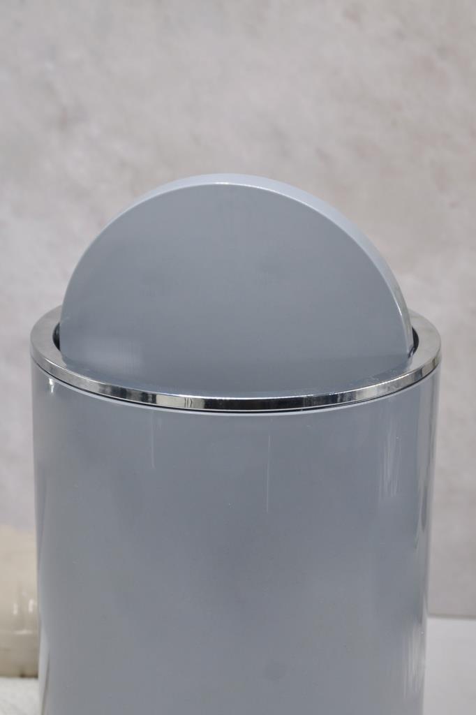 Gri, Çöp Kovası 5 Litre - İnca Model - Resim 1