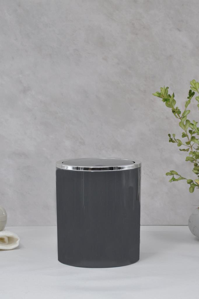 Antrasit, Çöp Kovası 2 Litre - İnca Model - Resim 1