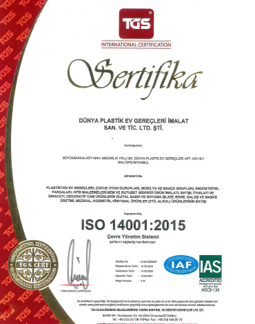ISO SERTİFİKASI ISO: 14001:2015